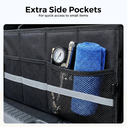 Foldable Car Trunk Storage Organizer with Lid