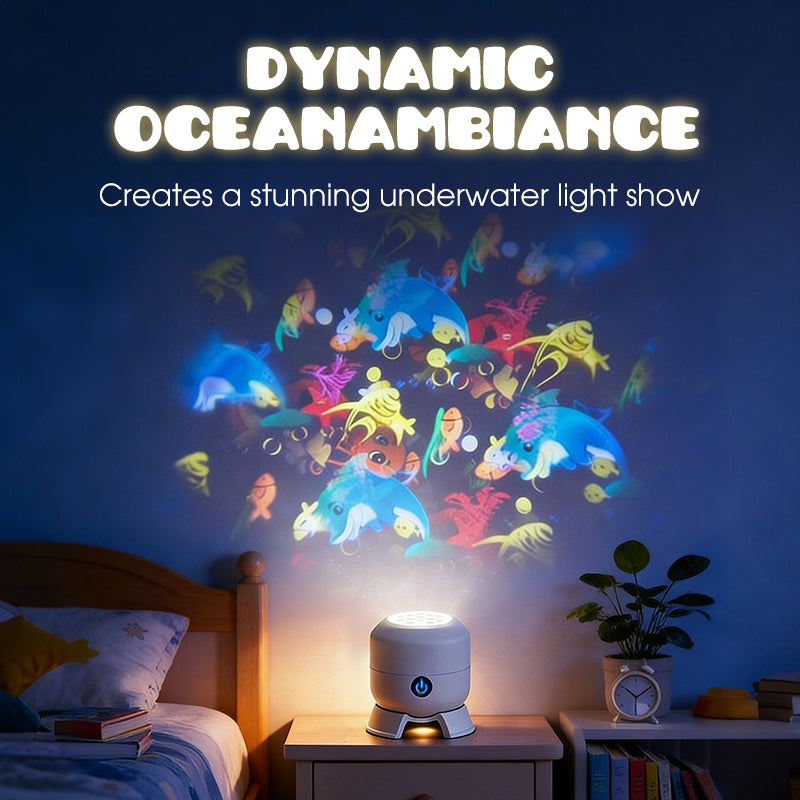 🥳2026 HOT SALE🥳💞50K+ SOLD!💥👵🌈 50% OFF! Dynamic Rotating LED Light Projector. Gentle moving lights ease restless nights. 🌙✨
