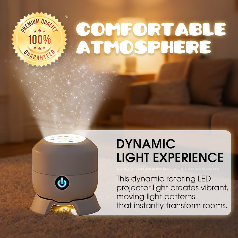 🥳2026 HOT SALE🥳💞50K+ SOLD!💥👵🌈 50% OFF! Dynamic Rotating LED Light Projector. Gentle moving lights ease restless nights. 🌙✨