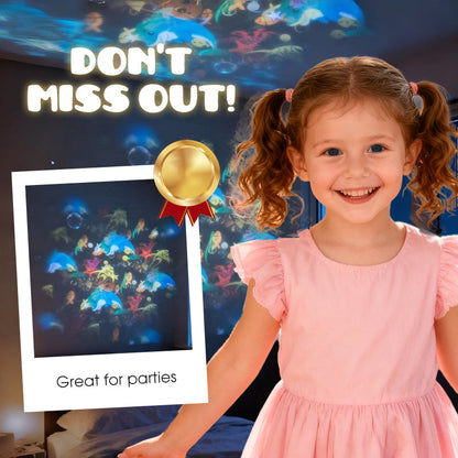 🥳2026 HOT SALE🥳💞50K+ SOLD!💥👵🌈 50% OFF! Dynamic Rotating LED Light Projector. Gentle moving lights ease restless nights. 🌙✨