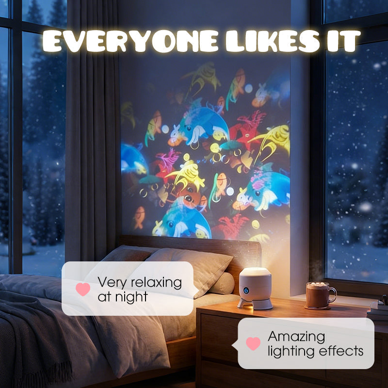 🥳2026 HOT SALE🥳💞50K+ SOLD!💥👵🌈 50% OFF! Dynamic Rotating LED Light Projector. Gentle moving lights ease restless nights. 🌙✨