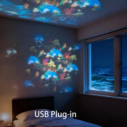 🥳2026 HOT SALE🥳💞50K+ SOLD!💥👵🌈 50% OFF! Dynamic Rotating LED Light Projector. Gentle moving lights ease restless nights. 🌙✨