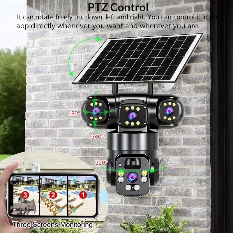 🥳HEISSER SALE 2026🥳💞50.000+ VERKAUFT!👵❤️ Solarbetriebene Mehrwinkel-Überwachungskamra