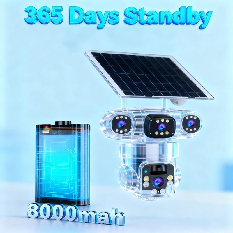 🥳HEISSER SALE 2026🥳💞50.000+ VERKAUFT!👵❤️ Solarbetriebene Mehrwinkel-Überwachungskamra