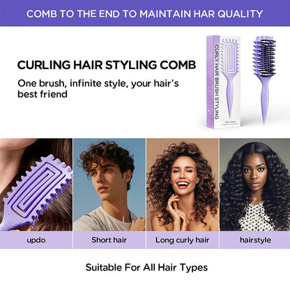 📢📢40% OFF !! ⏰Ventilated Detangling Brush for Curly Hair