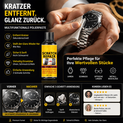 🚗 –49 % HEUTE! Multifunktionale Kratzer-Politur – entfernt Kratzer, Oxidation & Lackschäden – für Autolack, Metall, Glas & Uhren geeignet – einfach anzuwenden & schnell wirksam