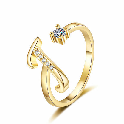 ⏳Limited-time 47% off⏰Adjustable Sparkle Initial Ring for Women💍