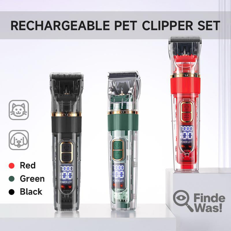 ✂️ 50% DE RÉDUCTION ! 🐾 Tondeuse Silencieuse Animaux – Titane-Céramique + ABS – Rechargeable & 1200 mAh for Chats & Chiens